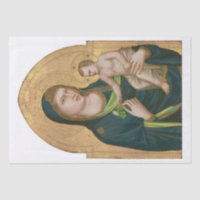 TISSUE PAPIER : MADONNA & ENFANT : GIOTTO : 1337