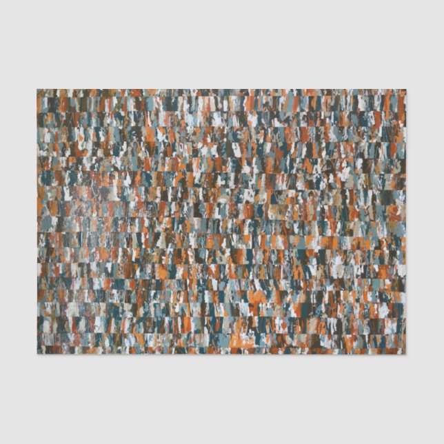 Mousseline Toutes les couleurs du papier Tissu Arc-en-ciel (Recto)