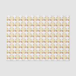 Mousseline Vanilla Cream Puff Puffs Creampuff Tissu Papier