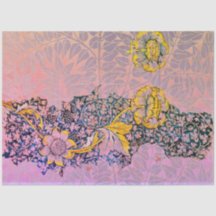 William Morris FLEURS ET FEUILLE Tissus Papier