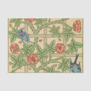 Mousseline William Morris Trellis Design classique de papier