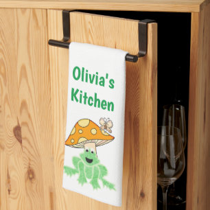 Mousseux Grenouille Papillon de cuisine Serviette 
