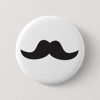 Moustache 2 Inch Round Button