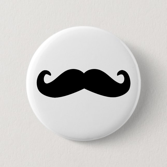 moustache 2 inch round button (Front)