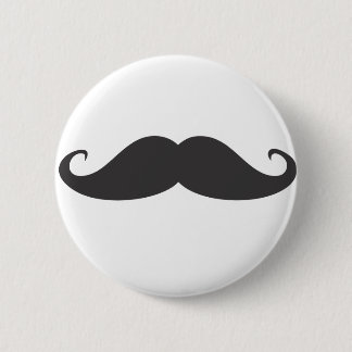 Moustache 2 Inch Round Button
