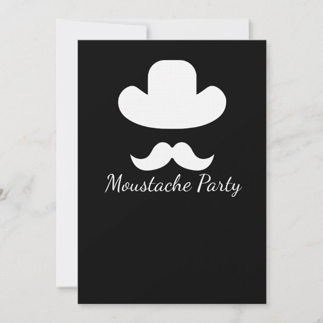 Moustache and hat (Front)