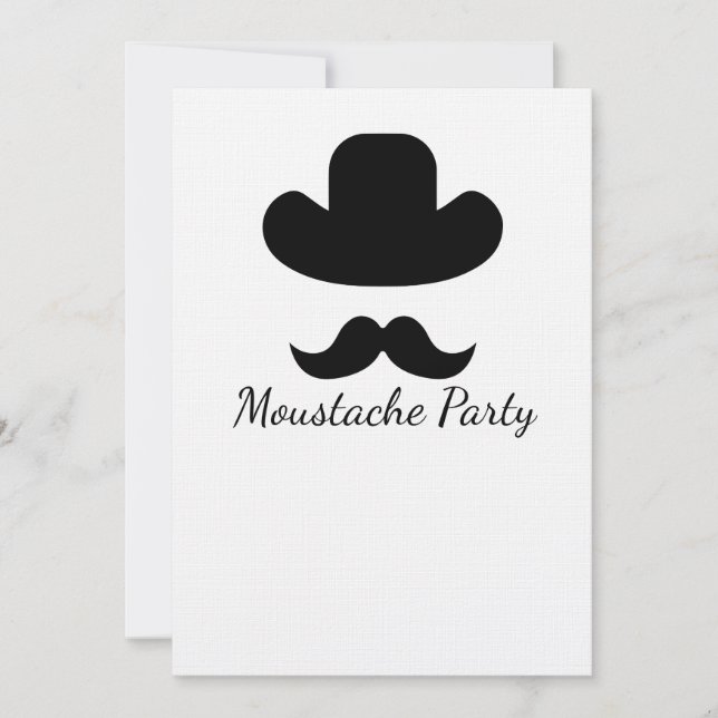 Moustache and hat (Front)