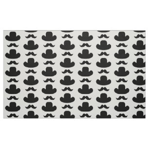 Moustache and hat fabric