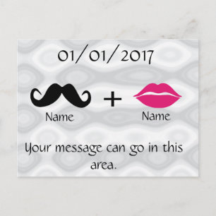 Moustache and Lips CustomizeABLEs Postcard