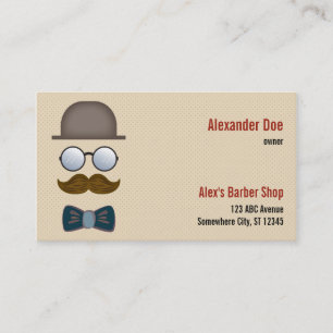 Moustache Barber Shop Business Card