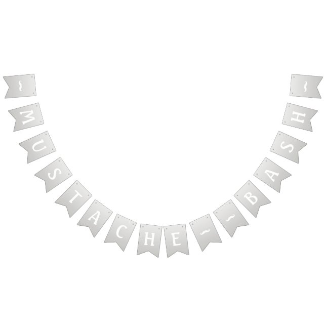 Moustache Bash Bunting Flags (All)