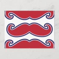 Moustache Bash - Red, White and Blue