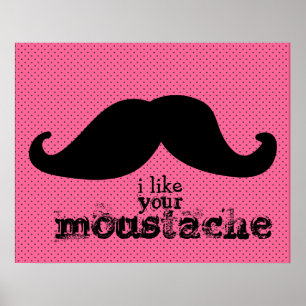 Moustache - Black Sky Series Poster