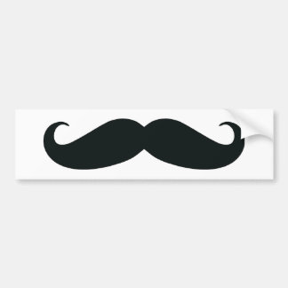 Moustache Bumper Sticker
