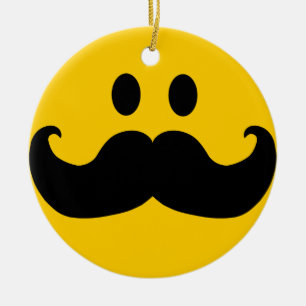 Moustache Ceramic Ornament