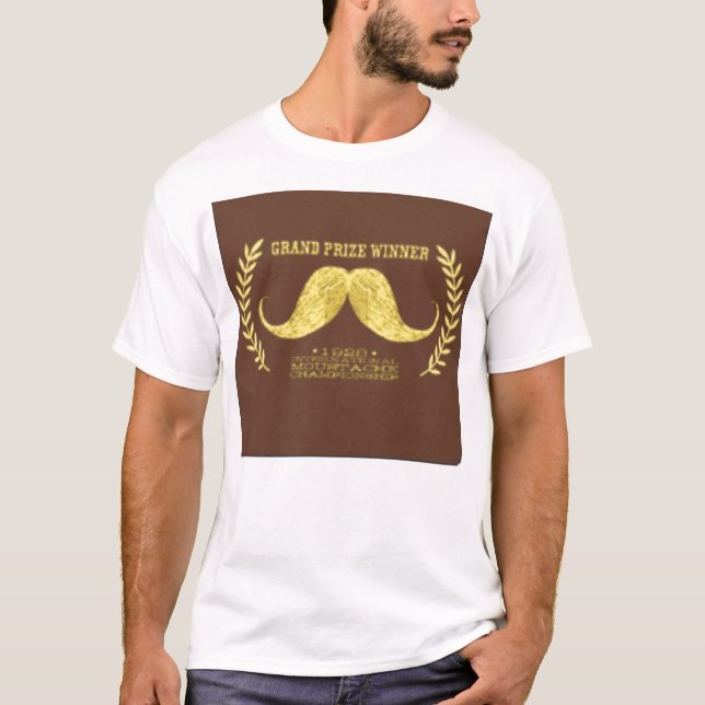 Moustache Champ T-Shirt (Front)