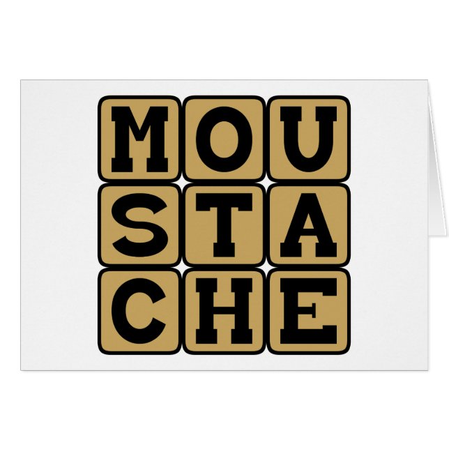 Moustache, Cheveux du visage (Devant horizontal)