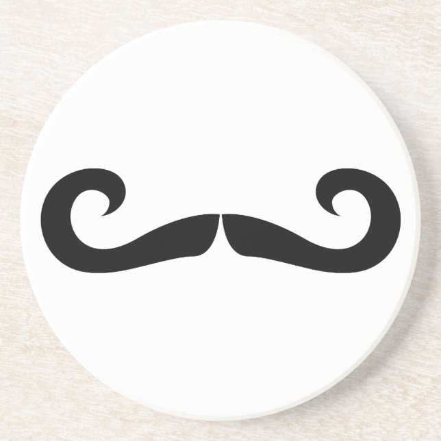 Moustache Coaster (Front)
