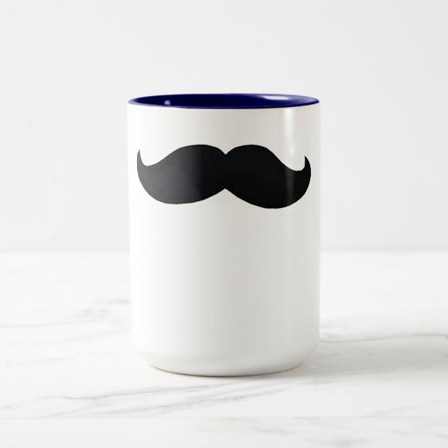 Moustache coffee mug funny best black moustache (Center)