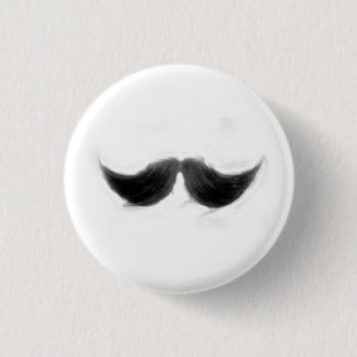 moustache cowboy 1 inch round button