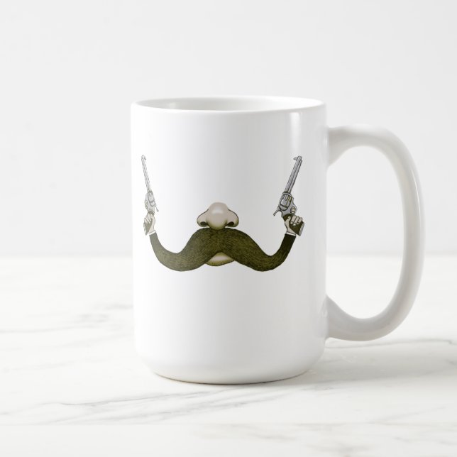 Moustache Cowboy Coffee Mug (Right)
