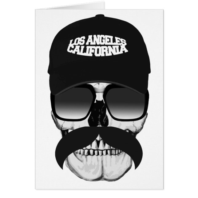 Moustache crâne Californie (Devant)