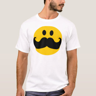 Moustache Customizable background colour) T-Shirt