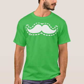Moustache cut out T-Shirt