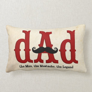 Moustache Dad Pillow