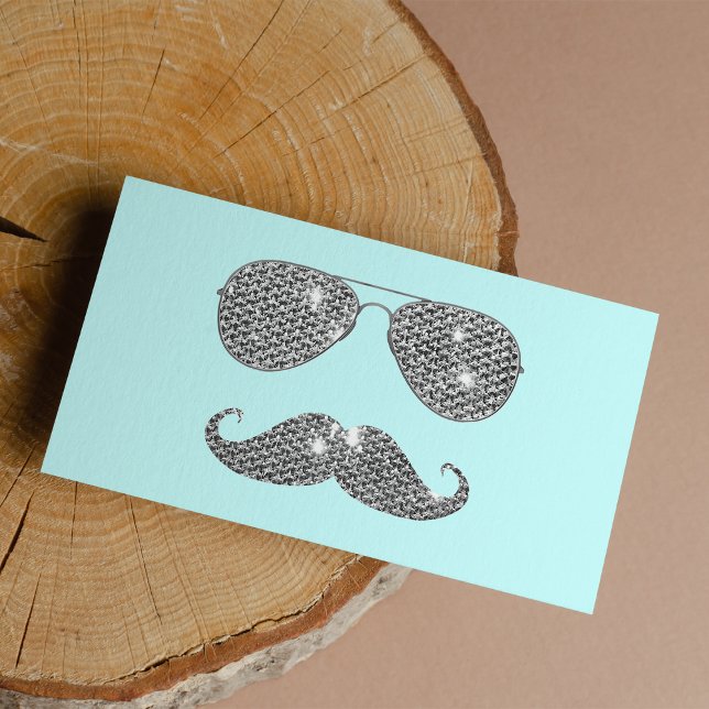Moustache Diamant Drôle Avec Lunettes (Funny Diamond Mustache With Glasses)
