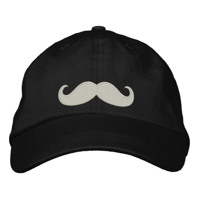 Moustache Embroidered Hat (Front)
