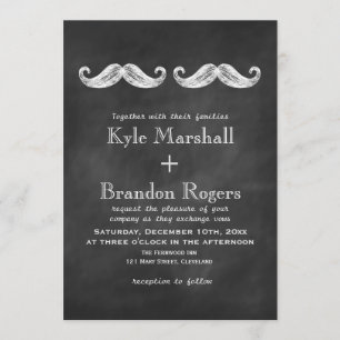 Moustache Faire-part de mariage