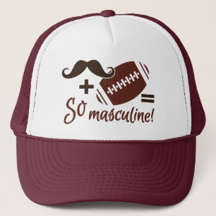 Moustache & Football hat - choose colour