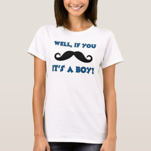 Moustache Funny Maternity Shirt
