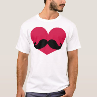 Moustache Heart T-Shirt