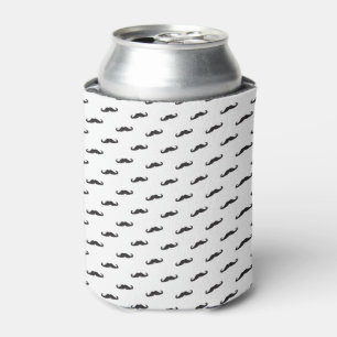 Moustache hipster pattern 2 can cooler