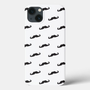 Moustache hipster pattern 2 iPhone 13 case