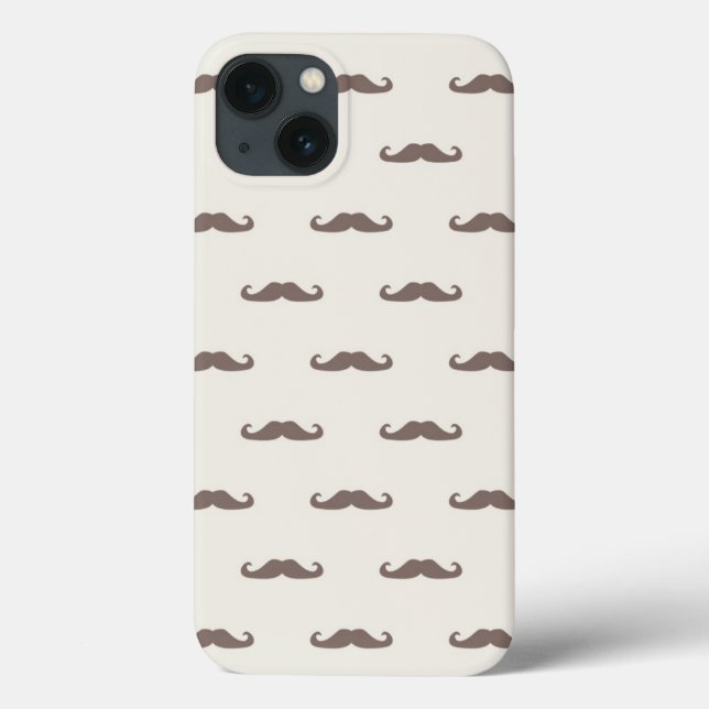 Moustache hipster pattern 3 Case-Mate iPhone case (Back)
