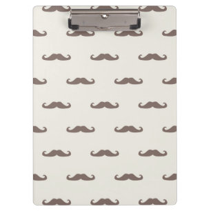Moustache hipster pattern 3 clipboard