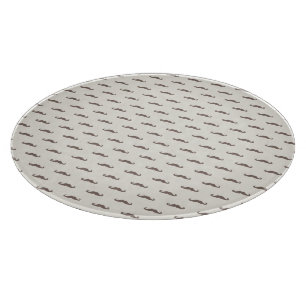 Moustache hipster pattern 3 cutting board