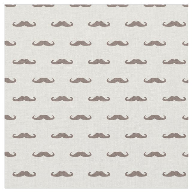 Moustache hipster pattern 3 fabric (Close Up)