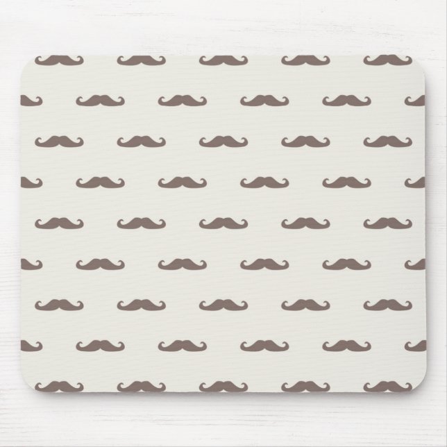 Moustache hipster pattern 3 mouse pad (Front)