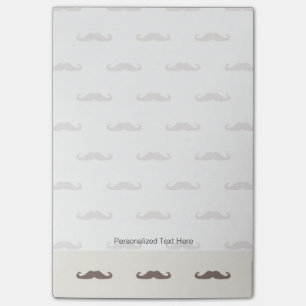 Moustache hipster pattern 3 post-it notes