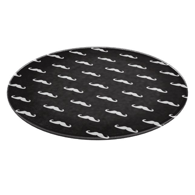 Moustache hipster pattern cutting board (Corner)