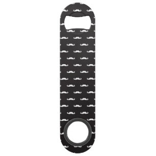 Moustache hipster pattern speed bottle opener