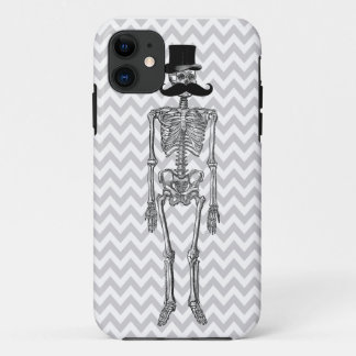 Moustache humoristique sur le coque iphone gris