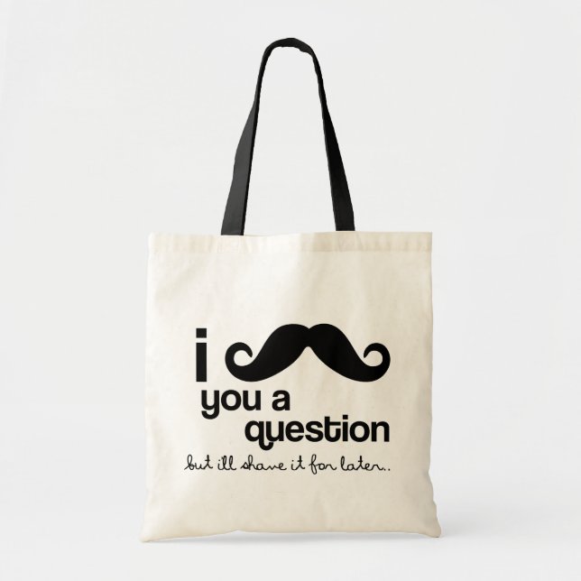 moustache i vous un sac fourre-tout à question (Devant)
