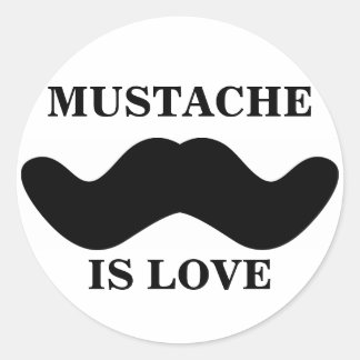 'Moustache Is Love' Sticker