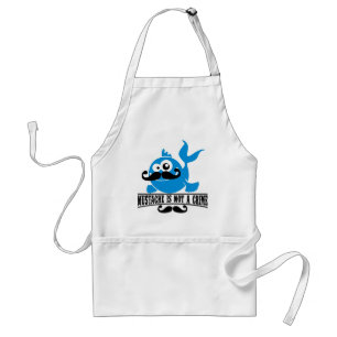 moustache is not a crime standard apron
