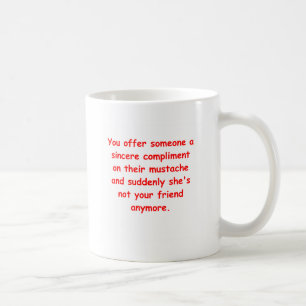moustache joke coffee mug